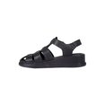 thumbnail image 3 of Sandalias casuales de plataforma con tiras en unicolor con correa ajustable al tobillo para mujer, 3 of 5