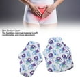 thumbnail image 3 of Washable Period Pads, Reusable Menstrual Pads Soft Floral Printed Breathable Button Snaps M Size  for Female T08,T12,T18, 3 of 7