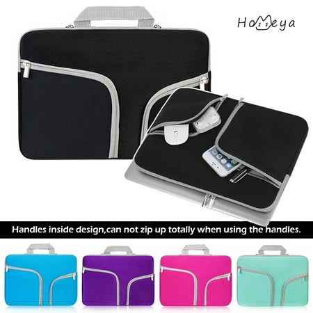 Homeya 11.6 Laptop Sleeve Case Cover Bag Slim Laptop Case For 11 Inch Macbook Apple Samsung Chromebook HP Acer Lenovo Portable Laptop Sleeve Liner Package Notebook Case Soft Sleeve Bag Case Black