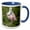 Blue/White, variant on 3drose, Usa, Florida, St. Augustine, Roseate Spoonbill at Alligator Rookery, 11oz Two-tone Yellow Mug