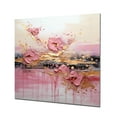 thumbnail image 2 of Designart "Gold and Pink Modern liquid Shapes II In Gold and Pink"Abstract Metal Wall Art decor Gold Modern Living Room Wall Art, 2 of 6