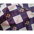thumbnail image 4 of oneOone Silk Tabby Fabric Check Ikat Decor Fabric Printed BTY 42 Inch Wide, 4 of 4