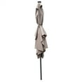 thumbnail image 6 of Solar Umbrellas, 10 x 6.5FT Patio Umbrellas with 26 LED Lights, Rectangular Outdoor Umbrellas with Crank and Push Button Tilt Adjustment, Table Market Umbrella for Garden Backyard Pool, Mushroom, 6 of 7