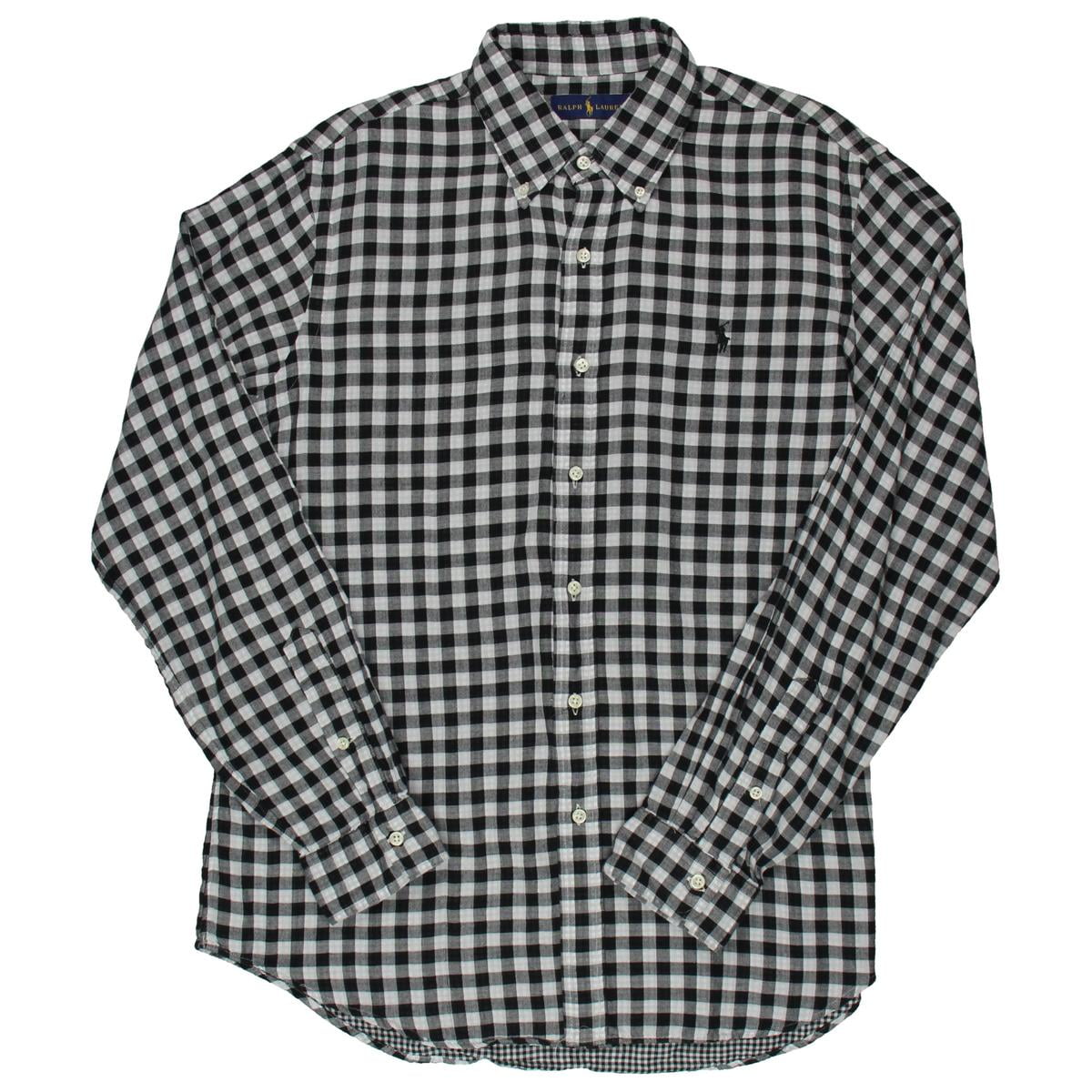ralph lauren mens white button down shirt