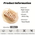 thumbnail image 4 of Synthetic Curly Hair Bun Extensions Mini Claw Clip Messy Cat Ears Hair Chignons Hairpieces, 4 of 6