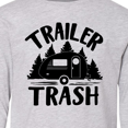 thumbnail image 4 of Inktastic Trailer Trash- Camping Humor Long Sleeve Youth T-Shirt, 4 of 5