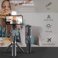 thumbnail image 2 of PrtJoy Wireless Selfie Stick Bluetooth Wireless Shutter Portable 40 Inch Stainless Steel LED Fill Light Selfie Stick Mobile Phone Tripod Suitable for Smartphones and GoPro Sports Cameras SS&LED, 2 of 9