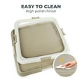 thumbnail image 4 of PAWISE Large Dog Pee Pad Holder, 23.6" x 23.6" Indoor Dog Potty Training Tray, 4 of 7