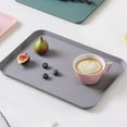 thumbnail image 4 of Rectangular Serving Trays Storage Tray Easy to Clean Non-Slip Dinner Plate for Coffee Table  Kitchen  Parties, 4 of 5