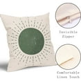 thumbnail image 3 of Boho Sunshine Sun Pillow Covers 16X16 Inch Set of 2 Green Boho Sunrise Sunset Decorative Pillow Cases Bohemian Modern Art Cotton Linen Cushion Case Abstract Home Decor For Sofa Couch Porch Outdoor, 3 of 6