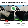 thumbnail image 4 of Golf Cart Seat Covers for 2 Seater, Black Soft Microfiber Cart Seat Towel Blanket, Pure Black Absorbent Breathable Non Slip Bench Seats Protector for Golf Course 51"x31", 4 of 9