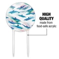 thumbnail image 6 of Acrylic Dolphin Swimming Pod Pattern Cake Topper Party Decoration for Wedding Anniversary Birthday Graduation, 6 of 7