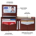 thumbnail image 5 of Alpine Swiss Connor Executive Bifold Wallet | Business Passcase for Men | Premium Leather | Dual ID Windows | RFID Blocking | Gift Box Included, 5 of 7