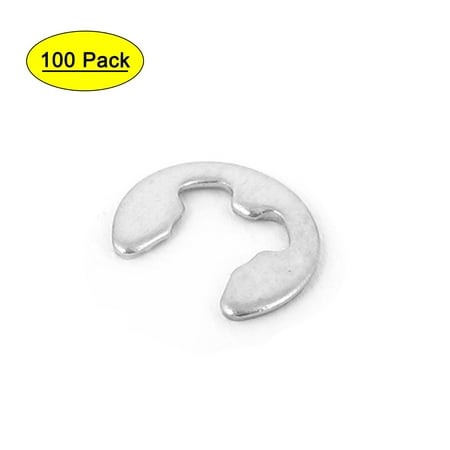 

100pcs 304 Stainless Steel Fastener External Retaining Ring E-Clip Circlip 3.5mm