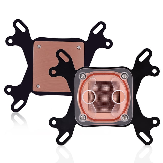 Bloque De Refrigeración Por Agua De CPU Con Tapa Transparente, Enfriador Líquido De Bloque De Agua Con Base De Cobre De 50mm Para /, AM2, AM3, AM3+