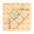 thumbnail image 1 of Tablero geoplano de madera de doble para desarrollar habilidades motoras finas con bandas elásticas, material para tableros geográficos,, 1 of 9