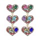 thumbnail image 3 of Pendiente de diamantes de imitación con forma de corazón multicapa popular de Bohemia para mujeres y niñas, pendiente colgante de aleación, accesorios de joyería para fiestas en la playa, color 2, 3 of 5