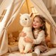 thumbnail image 4 of Peluche de peluche de llama adorable • Muñeca de peluche suave • Compañero de abrazos para abrazar • Adorable acento decorativo • Idea de regalo navideño de cumpleaños, 4 of 7