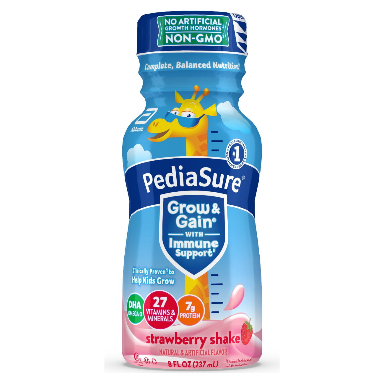 PediaSure Grow & Gain Nutritional Shake with Immune Support, Strawberry