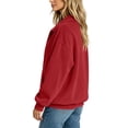 thumbnail image 5 of Women's Corduroy Jackets Zip-Up Stand Collar Long Sleeve Coat Fall Casual Oversized Going Out Outerwear Tops With Pockets, 5 of 7