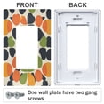 thumbnail image 3 of Yayeee Rocker Switch Wall Plate 1-Gang 4.6"x2.9" Home Decorative Outlet Cover, Black Clover Pattern, 3 of 6