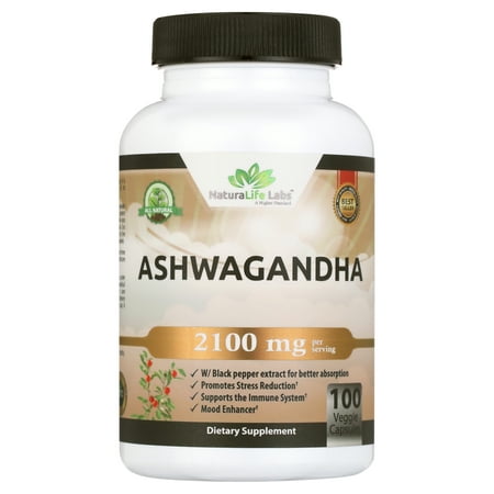 Organic Ashwagandha 2 100 mg - 100 Vegan Capsules Pure Organic Ashwagandha Powder and Root Extract