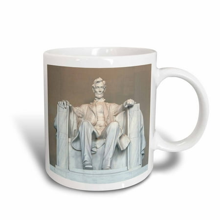 3dRose Abraham Lincoln Memorial, Washington DC - US09 RKL0011 - Raymond Klass, Ceramic Mug, 11-ounce