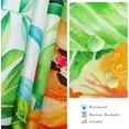 thumbnail image 6 of Tropical Leaves Outdoor Tablecloth with Umbrella Hole for Rectangle Table, Waterproof Green Leaf Patio Table Cloth with Zipper - 60 x 102 inches, 6 of 6