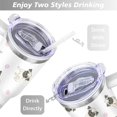 thumbnail image 5 of 40oz Dog Mom Tumbler - Leakproof Travel Coffee Mug with Handle - Cute Puppy Gift for Women Who Love Dogs - Double Wall Stainless, 5 of 7