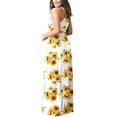 thumbnail image 2 of Aiyino Women's Sleeveless/Long Sleeve Plain Maxi Dresses Casual Long Dresses with Pockets, 2 of 5