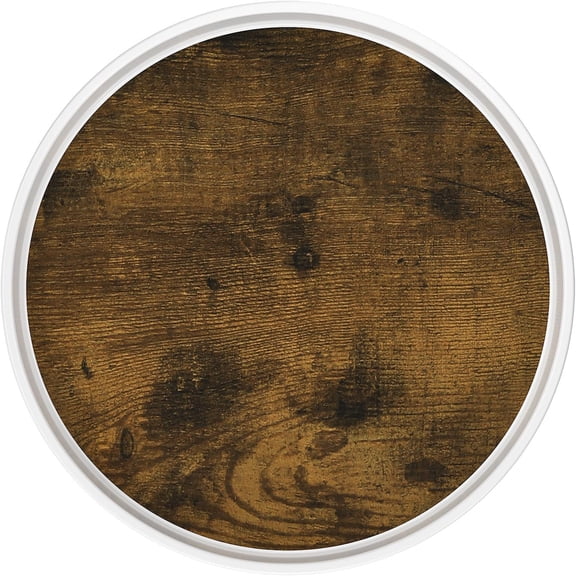 1 Pack Lazy Susan Organizer, 10'' Lazy Susan Turntable for Cabinet, Table Top, Pantry, Refrigerator, Kitchen, Rustic Brown