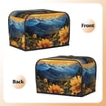 thumbnail image 3 of Kdxio Sunset Sky Sunflower Print Toaster Cover Bread Machine Cover Fits for Most Standard 2 Slice Toasters,Keep Toaster Free From Dust And Fingerprint Oven Dustproof Cover, 3 of 7