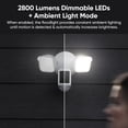 thumbnail image 4 of Restored WYZE Floodlight Camera v2, 2800-Lumen LEDs, 2K HD Outdoor Security Camera, 160° Wide View, Motion Activated Light, 105dB Siren, Cloud & Local Storage, Color Night Vision, Wired, Black, 4 of 9