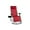 Ruby Red, variant on Sun-Ray Oversized Patio Chair with Leg Stabilizers and Big Cupholder, Adjustable Zero Gravity Folding Reclining Outdoor Chair with Pillow, Black