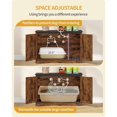 thumbnail image 5 of Hzuaneri Cat Litter Box Enclosure with Divider, Hidden Litter Box Furniture for 2 Cats, Rustic Brown, 5 of 6