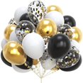 thumbnail image 4 of 20 globos metálicos de confeti azul marino y dorado de 12 pulgadas, decoraciones para fiestas de cumpleaños para adultos y niños, suministros para baby shower y bodas, 4 of 5