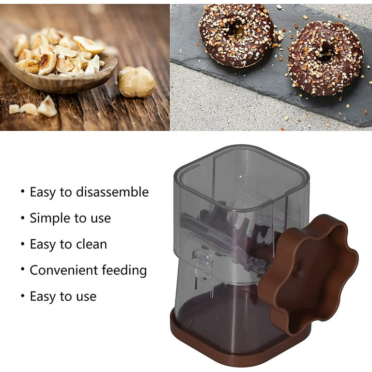 Manual Nut Chopper, Effortless Multi Purpose Easy to Clean Hand Crank Nut  Grinder Easy to Use for Lmonds Hazelnuts Pecans 