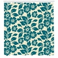 thumbnail image 3 of Ambesonne Shabby Flora Shower Curtain, Flower Bloom Spring, 69"Wx70"L, Teal Cream, 3 of 3