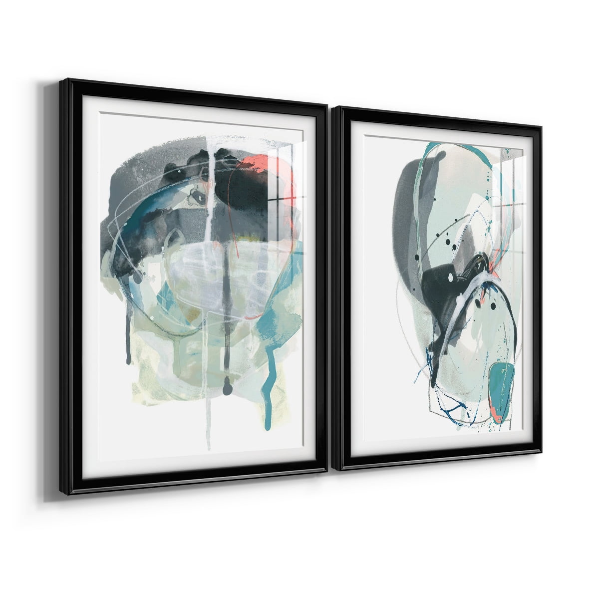Wexford Home Stone Aperture III Premium Framed Print, 30.5" x 42.5" - Ready to Hang, Black (Set of 2)