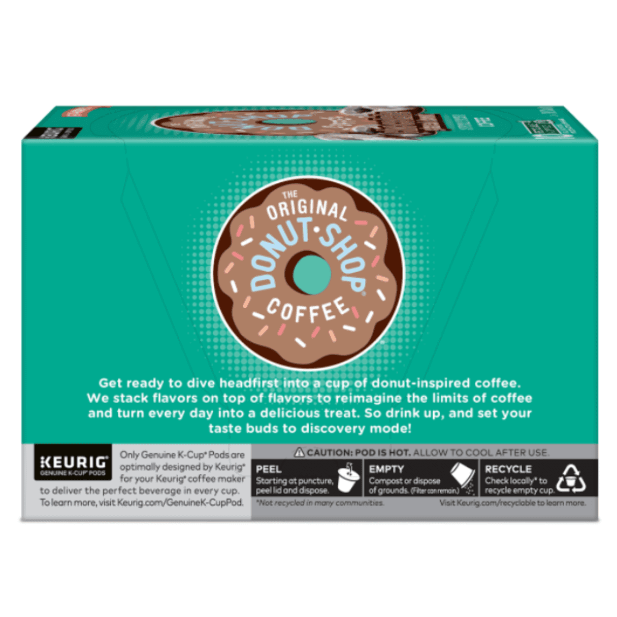 The Original Donut Shop Coffee Chocolate Glazed Donut Keurig Single-Serve K-Cup Pods, Medium Roast Coffee, 10 Count