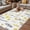 Yellow, variant on Brown Spring Floral Outdoor Rug for Patio/Deck/Porch, Non-Slip Large Area Rug 3 x 5 Ft, Flowers Leaves Elegant Pastoral Indoor Outdoor Rugs Washable Area Rugs, Reversible Camping Rug Carpet Runner