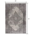 thumbnail image 3 of 5â€™ x 8â€™ Gray Distressed Medallion Area Rug, 3 of 9