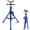 Blue, variant on QinaQin Heavy-Duty 2500 Lb Pipe Jack Stand with Adjustable v-Head, Height From 28 Inches To 52 Inches, Foldable Steel Tripod Pipe Support, Suitable for Welding, Manufacturing and Construction