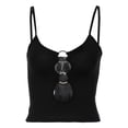 thumbnail image 3 of DuoJiaJ Women's Fashion Chest Hollowed Out Crop Crop Slim Fit Suspender Top Summer Tank Tops Women, 3 of 5