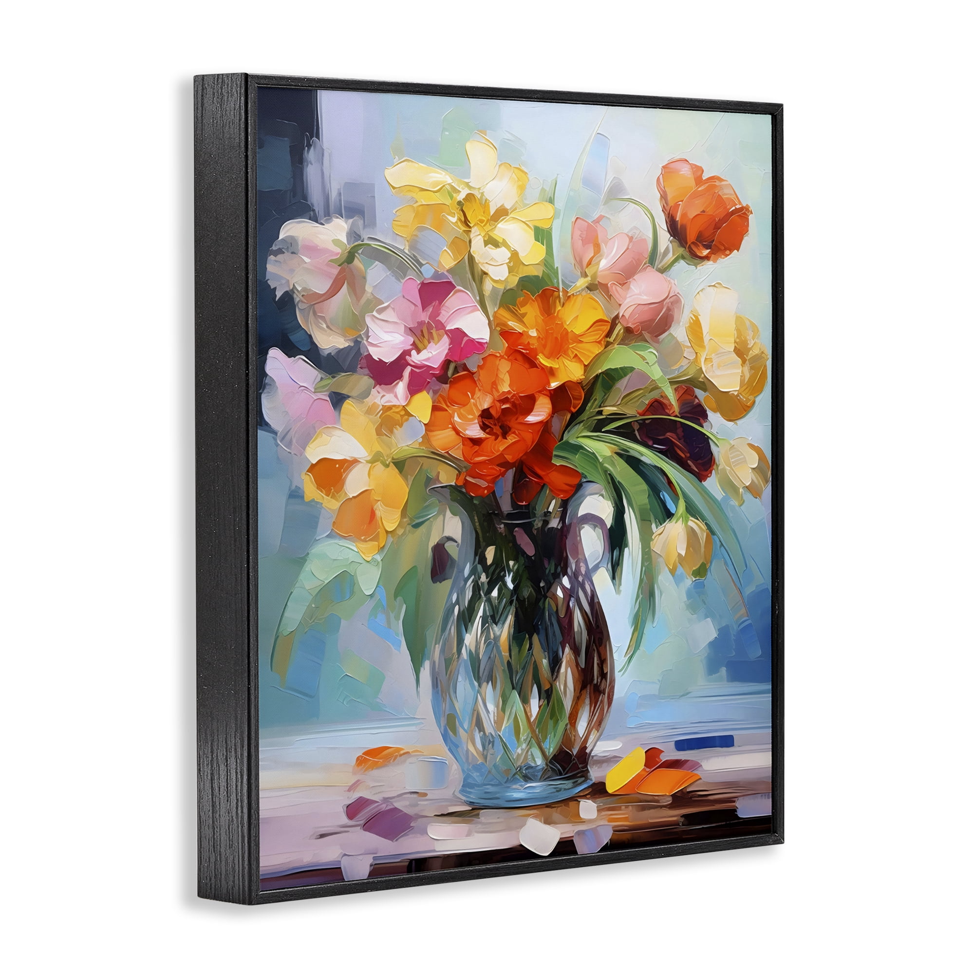 Stupell Industries Dreamy Bouquet of Vibrant Blooms Black Framed Giclee Art, design by Creative Studio
