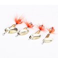 thumbnail image 3 of 4 Uds cebos artificiales de Metal ligeros lentejuelas de pesca señuelos duros con caja de gancho para mar lago, 3 of 8