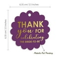 thumbnail image 6 of Inkdotpot Pack Of 50 Thank You Celebrating The Bride To Be Bridal Shower Favor Paper Tags Craft Real Gold Foil Hang Tags, 6 of 6