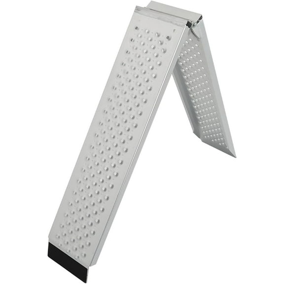 munirater 600lbs Foldable Aluminum Loading Ramp 78.7in L x 8.5in W (6.56ft x 8.5in) Replacement for Motorcycle, Truck, Dirt Bikes, Quads, Lawn Mowers, Snow Blowers
