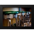 thumbnail image 2 of Berzel, Erin 14x11 Black Modern Framed Museum Art Print Titled - Retro Bar Stools I, 2 of 5