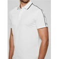 thumbnail image 3 of Guess PURE WHITE Men's Eco Quattro G Tape Polo Shirt, US 2X-Large, 3 of 4